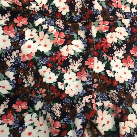 Janie & Jack floral pant & denim blue ruffle shirt - Picture 2 of 3